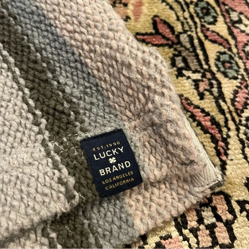 Lucky Brand Striped Baja Hoodie Size L - Picture 4 of 7